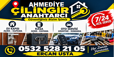 Ahmediye Acil Kapı Açma ve Anahtarcı Servisi
